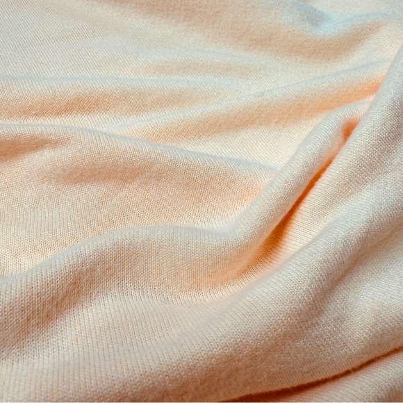 Sundry NWT French Terry Knit Ruched Mini Skirt in Pastel ‘Pop Orange’ Size 1 - Picture 12 of 15